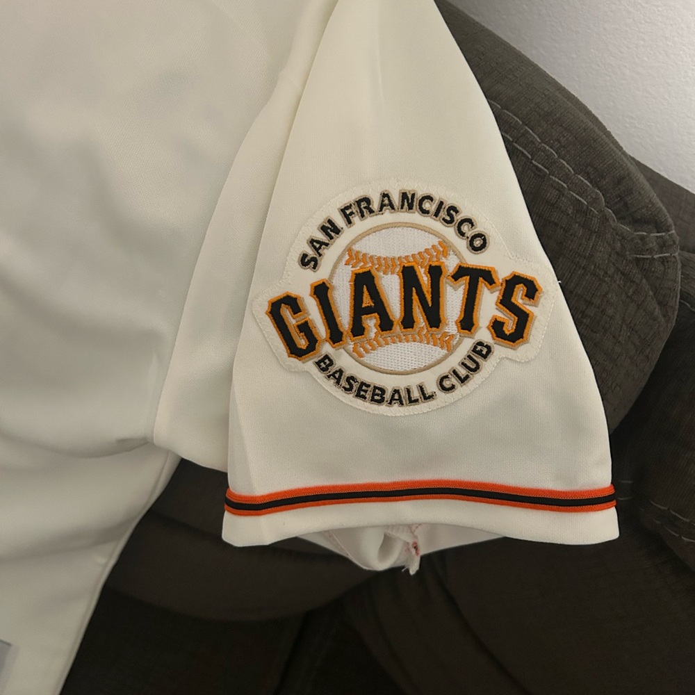 Majestic San Francisco Giants Brandon Belt 2014 World Series Jersey Men’s Sz: L - Picture 6 of 8